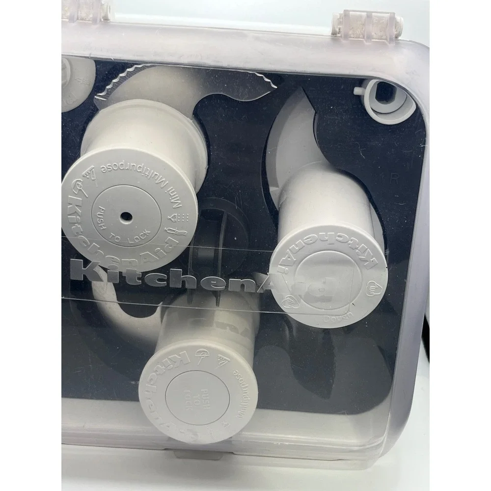 KitchenAid Food Processor Blade Storage Case with Multipurpose and Dough Blades